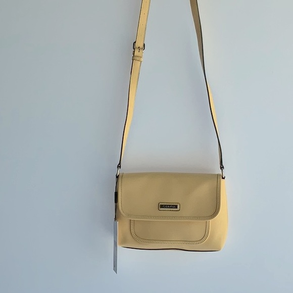 Calvin Klein Flap Crossbody Yellow, NWT
